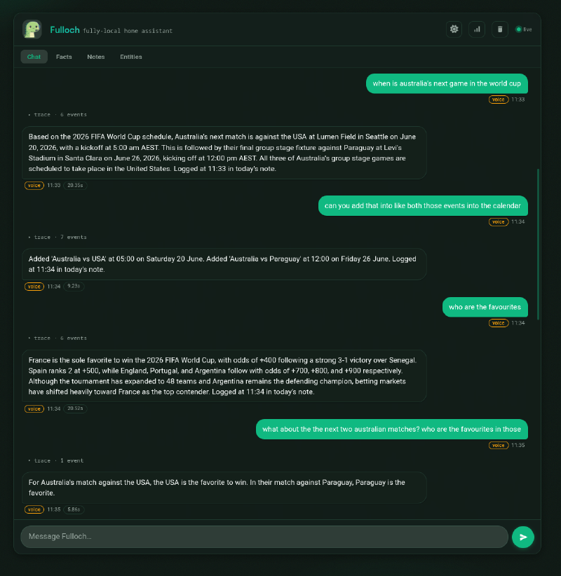 The 9B model answering World Cup questions correctly